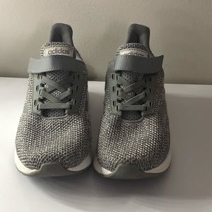 Adidas Velcro faux shoe lace children sneakers